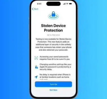 银川苹果授权维修店分享被盗设备保护功能开启方法 
