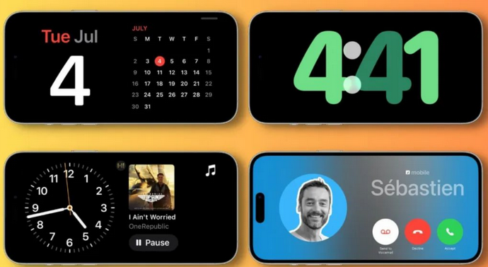 银川苹果手机维修分享iOS17横屏充电待机显示有什么好处 
